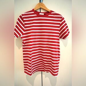 Sandro Red and White Striped Tee